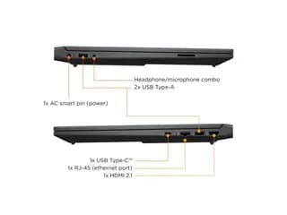 لپ‌تاپ گیمینگ HP Victus 15 fb3045nw — صفحه‌کلید و تاچ‌پد