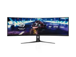 مانیتور Asus XG49VQ 49 inch — نمای باز و صفحه‌نمایش