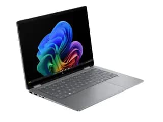 لپ‌تاپ HP OmniBook X Flip 14 fm0013dx — نمای باز و صفحه‌نمایش