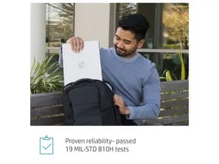 لپ‌تاپ HP ProBook 445 G7 — نمای باز و صفحه‌نمایش ۲