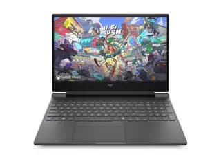 لپ‌تاپ گیمینگ HP Victus 15 fa2787nr با کارت NVIDIA RTX 5060 — نمای روبرو