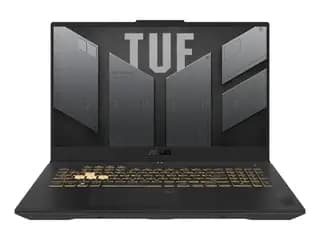 لپ‌تاپ گیمینگ ASUS TUF Gaming F17 FX707VJ — نمای باز و صفحه‌نمایش