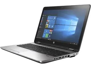 لپ‌تاپ HP ProBook 650 G3 — نمای باز و صفحه‌نمایش