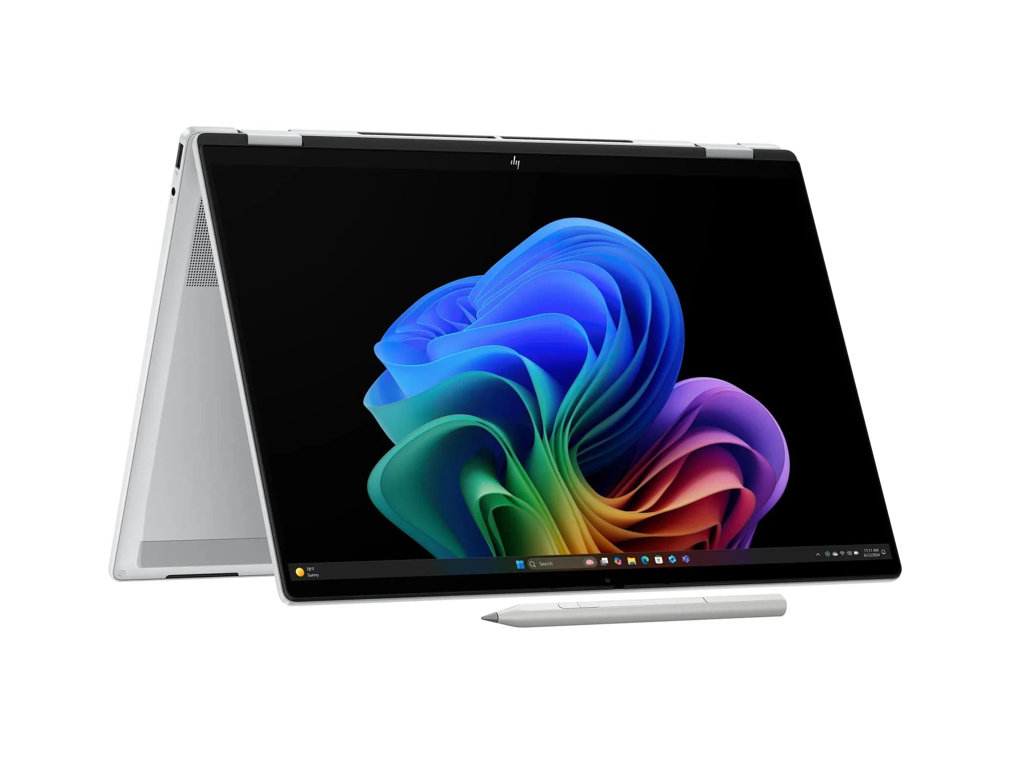 لپ‌تاپ HP OmniBook 7 Flip 16 16t-au000 · نمای پشت و لولا ۳