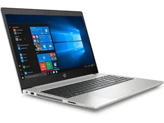 لپ‌تاپ HP ProBook 445 G7 — نمای باز و صفحه‌نمایش