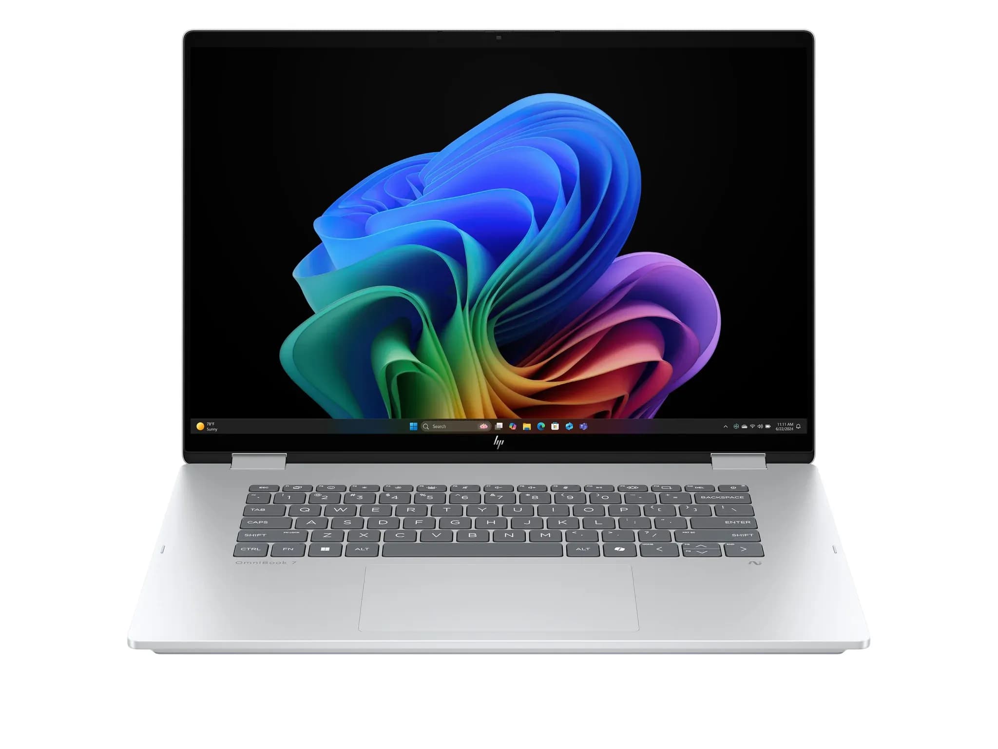 لپ‌تاپ HP OmniBook 7 Flip 16 16t-au000 · نمای روبرو ۲