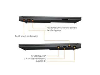 لپ‌تاپ گیمینگ HP Victus 15 fa2095nw · صفحه‌کلید و تاچ‌پد