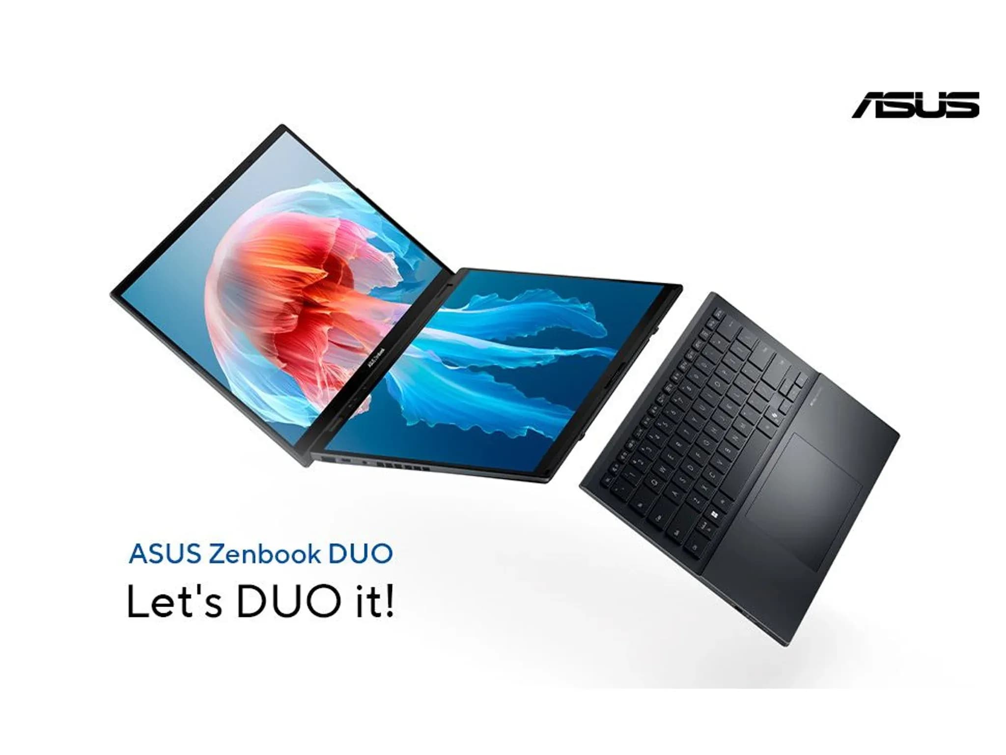 لپتاپ ASUS Zenbook Duo UX8406CA · نمای جانبی