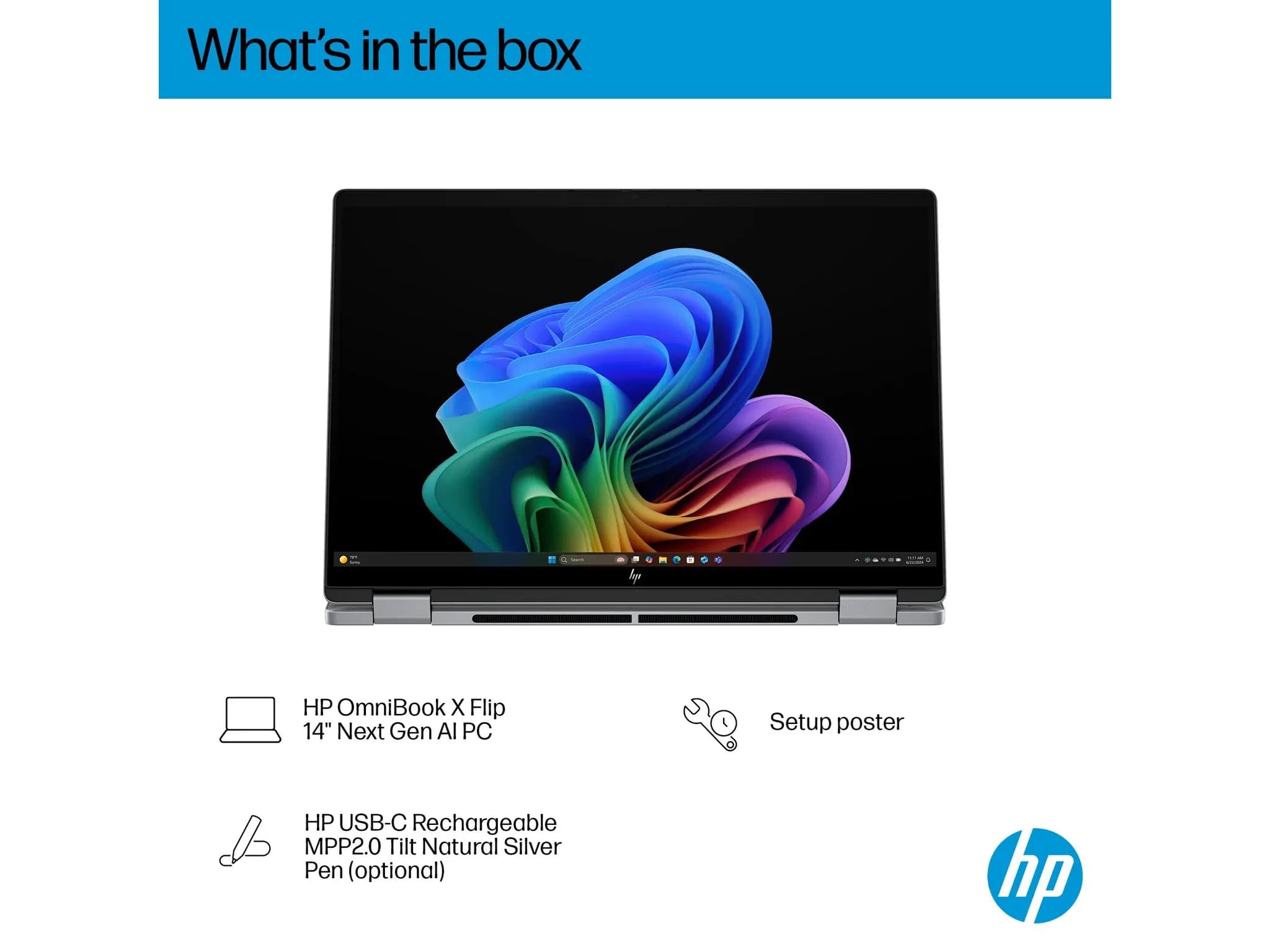لپتاپ HP OmniBook X Flip 14 14t-fm000 · درگاههای کناری